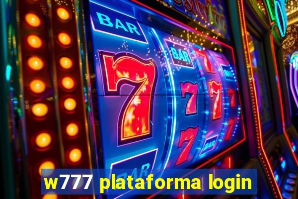 w777 plataforma login